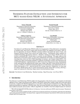 Trimming Feature Extraction and Inference for MCU-based Edge NILM: a
  Systematic Approach