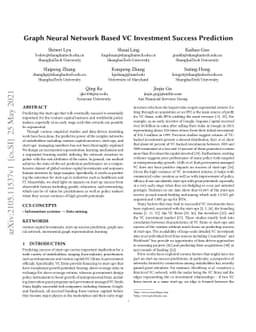 Graph Neural Network Based VC Investment Success Prediction