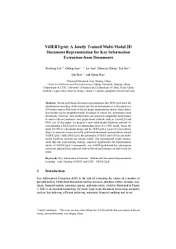 ViBERTgrid: A Jointly Trained Multi-Modal 2D Document Representation for
  Key Information Extraction from Documents