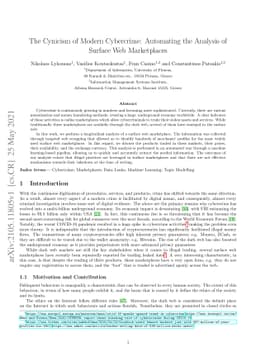 The Cynicism of Modern Cybercrime: Automating the Analysis of Surface
  Web Marketplaces