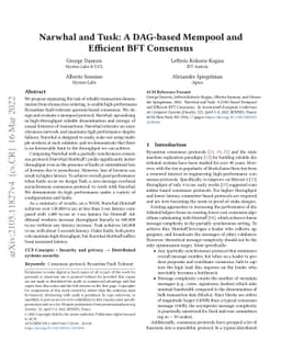 Narwhal and Tusk: A DAG-based Mempool and Efficient BFT Consensus