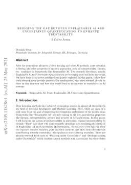 Bridging the Gap Between Explainable AI and Uncertainty Quantification
  to Enhance Trustability