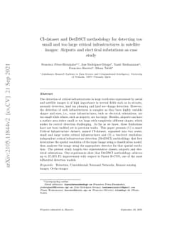 CI-dataset and DetDSCI methodology for detecting too small and too large
  critical infrastructures in satellite images: Airports and electrical
  substations as case study