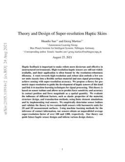 Theory and Design of Super-resolution Haptic Skins