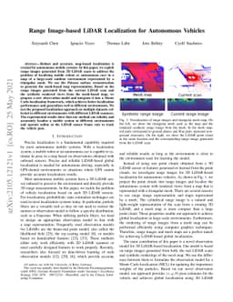 Range Image-based LiDAR Localization for Autonomous Vehicles