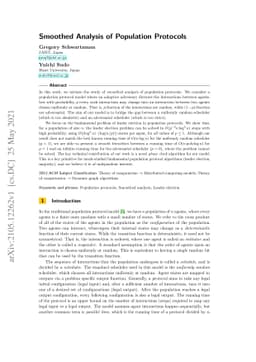 Smoothed Analysis of Population Protocols