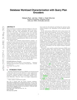 Database Workload Characterization with Query Plan Encoders