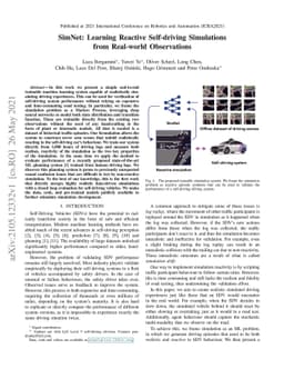 SimNet: Learning Reactive Self-driving Simulations from Real-world
  Observations