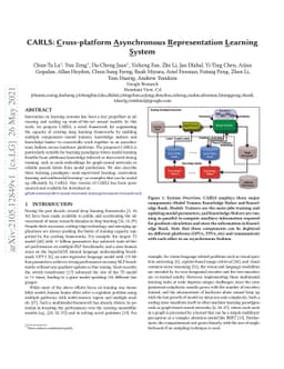 CARLS: Cross-platform Asynchronous Representation Learning System