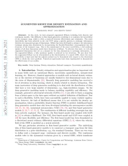 Augmented KRnet for density estimation and approximation