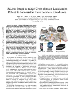 i3dLoc: Image-to-range Cross-domain Localization Robust to Inconsistent
  Environmental Conditions