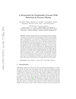A Framework for Explainable Concept Drift Detection in Process Mining