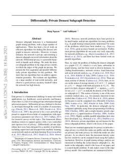 Differentially Private Densest Subgraph Detection