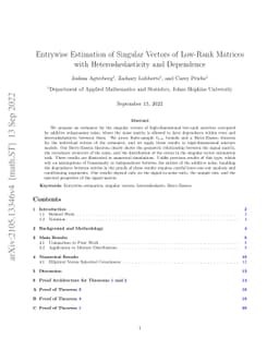 Entrywise Estimation of Singular Vectors of Low-Rank Matrices with
  Heteroskedasticity and Dependence