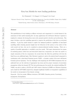 Grey-box models for wave loading prediction