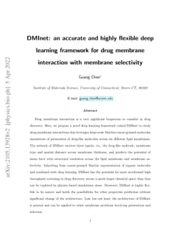 DMInet: An Accurate and Highly Flexible Deep Learning Framework for Drug
  Membrane Interaction with Membrane Selectivity