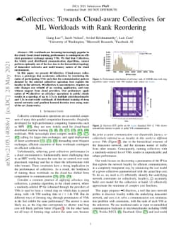 Cloud Collectives: Towards Cloud-aware Collectives forML Workloads with
  Rank Reordering