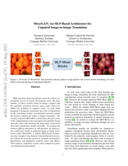 MixerGAN: An MLP-Based Architecture for Unpaired Image-to-Image
  Translation