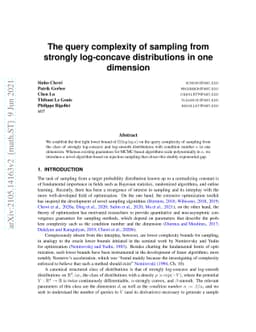The query complexity of sampling from strongly log-concave distributions
  in one dimension