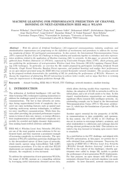 Machine Learning for Performance Prediction of Channel Bonding in
  Next-Generation IEEE 802.11 WLANs