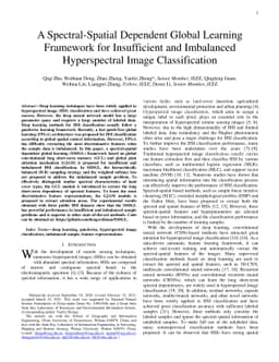 A Spectral-Spatial-Dependent Global Learning Framework for Insufficient
  and Imbalanced Hyperspectral Image Classification