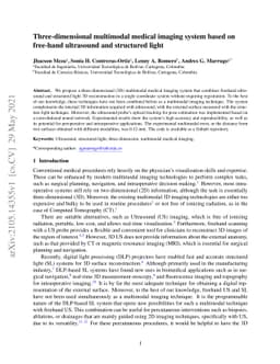Three-dimensional multimodal medical imaging system based on free-hand
  ultrasound and structured light