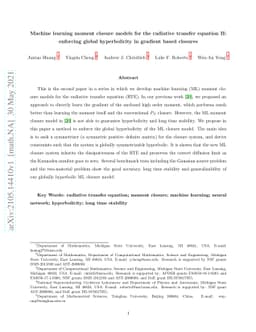 Machine learning moment closure models for the radiative transfer
  equation II: enforcing global hyperbolicity in gradient based closures