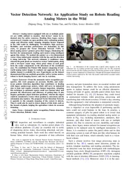 Vector Detection Network: An Application Study on Robots Reading Analog
  Meters in the Wild