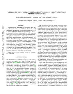 Multiscale IoU: A Metric for Evaluation of Salient Object Detection with
  Fine Structures