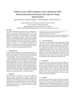 Refined Deep Neural Network and U-Net for Polyps Segmentation
