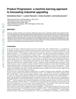 Product Progression: a machine learning approach to forecasting
  industrial upgrading