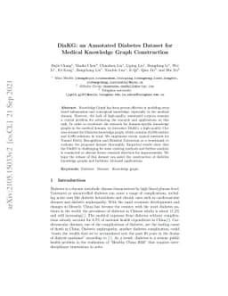 DiaKG: an Annotated Diabetes Dataset for Medical Knowledge Graph
  Construction
