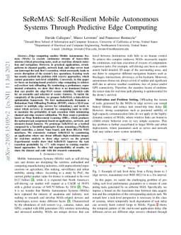 SeReMAS: Self-Resilient Mobile Autonomous Systems Through Predictive
  Edge Computing