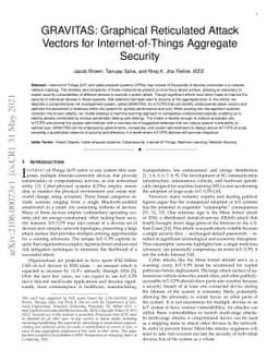 GRAVITAS: Graphical Reticulated Attack Vectors for Internet-of-Things
  Aggregate Security