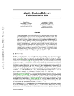 Adaptive Conformal Inference Under Distribution Shift