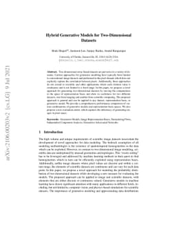 Hybrid Generative Models for Two-Dimensional Datasets