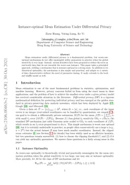 Instance-optimal Mean Estimation Under Differential Privacy