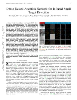 Dense Nested Attention Network for Infrared Small Target Detection