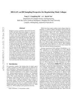 IID-GAN: an IID Sampling Perspective for Regularizing Mode Collapse