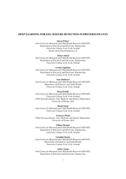 Deep Learning for EEG Seizure Detection in Preterm Infants
