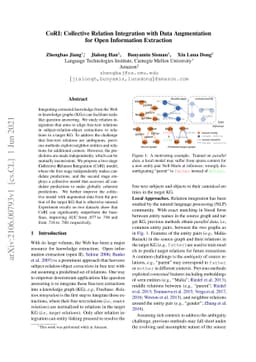 CoRI: Collective Relation Integration with Data Augmentation for Open
  Information Extraction