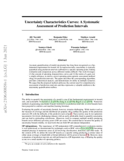 Uncertainty Characteristics Curves: A Systematic Assessment of
  Prediction Intervals