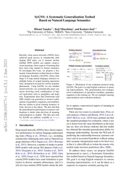 SyGNS: A Systematic Generalization Testbed Based on Natural Language
  Semantics