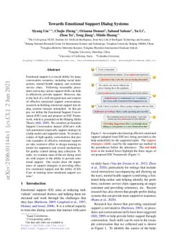 Towards Emotional Support Dialog Systems