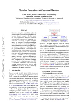 Metaphor Generation with Conceptual Mappings
