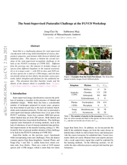 The Semi-Supervised iNaturalist Challenge at the FGVC8 Workshop