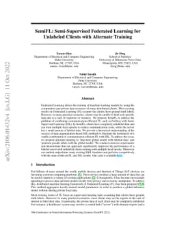 SemiFL: Semi-Supervised Federated Learning for Unlabeled Clients with
  Alternate Training