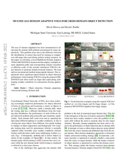 Multiscale Domain Adaptive YOLO for Cross-Domain Object Detection