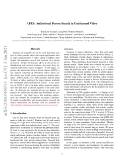 APES: Audiovisual Person Search in Untrimmed Video