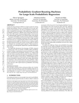 Probabilistic Gradient Boosting Machines for Large-Scale Probabilistic
  Regression